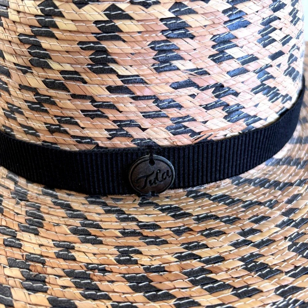 Tula Laurel Straw Hat Wide Brim Fair Trade Eco Friendly UPF 50+ Summer Beach Hat
